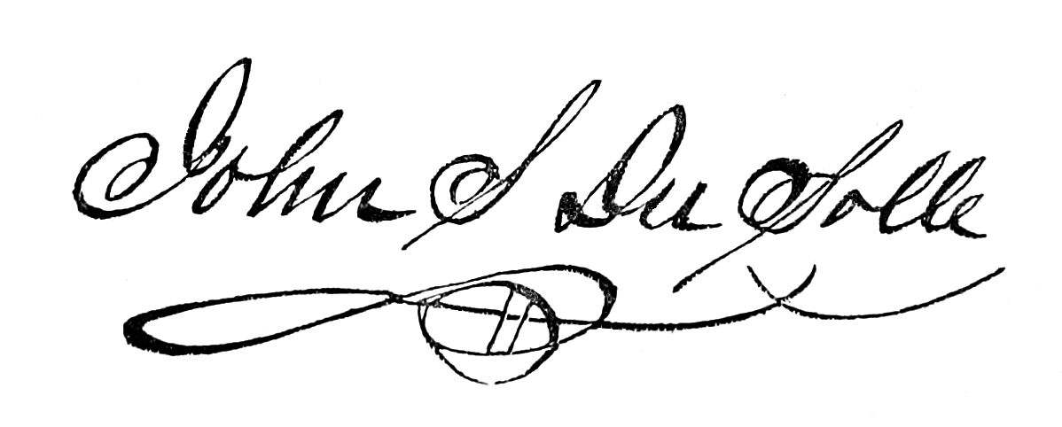 Signature of John S Du Solle