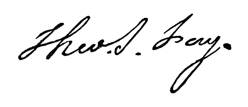 Signature of Theo. S. Fay