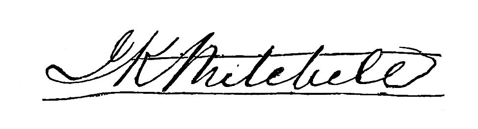 Signature of J K Mitchell