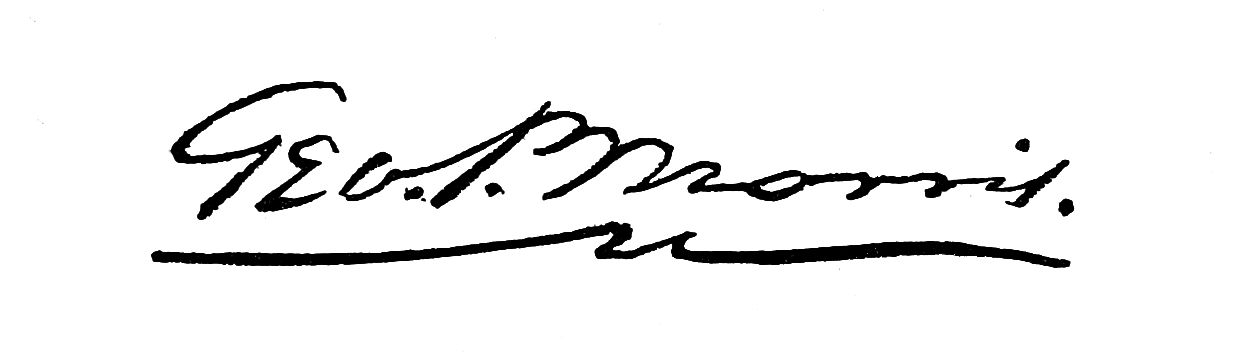 Signature of Geo.P.Morris