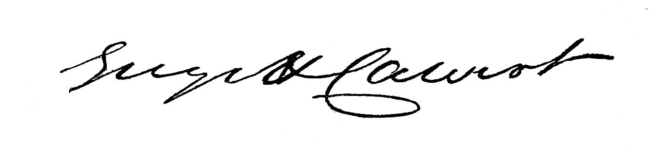 Signature of George H Calvert