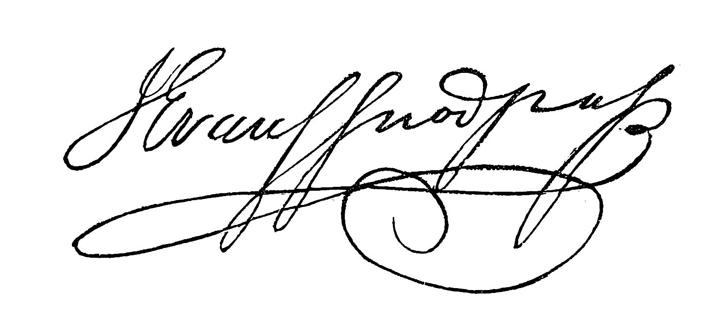 Signature of J Evans Snodgrass