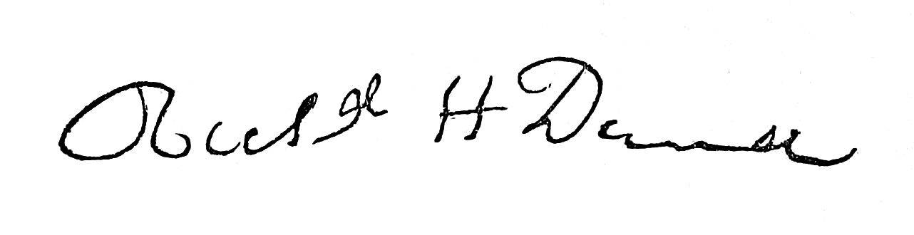 Signature of Richard H Dana