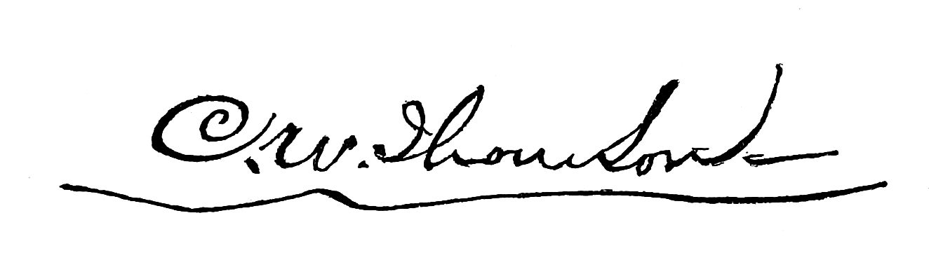 Signature of C.W. Thomson
