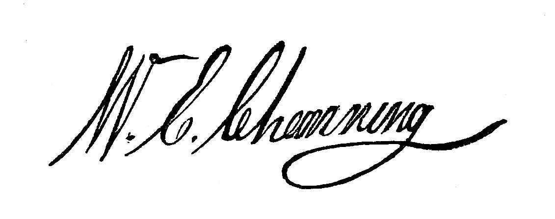 Signature of W. E. Channing