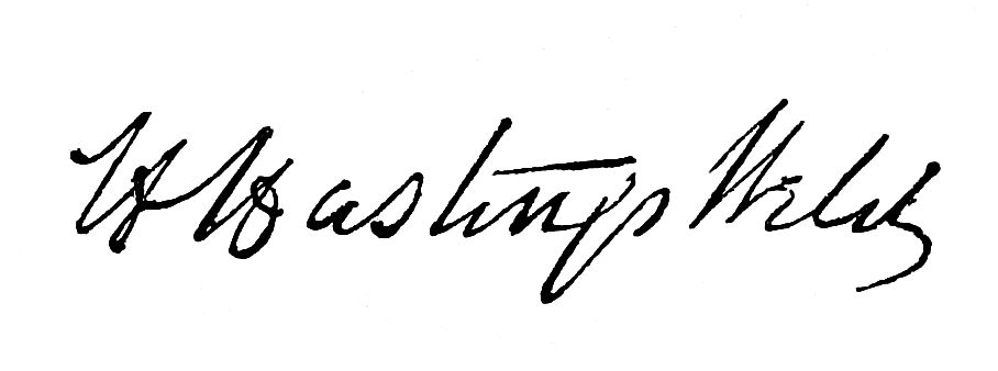 Signature of H Hastings Weld