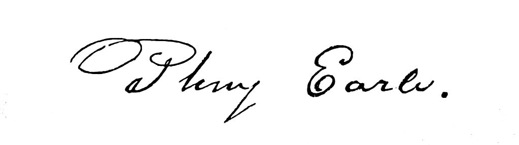 Signature of Pliny Earle.