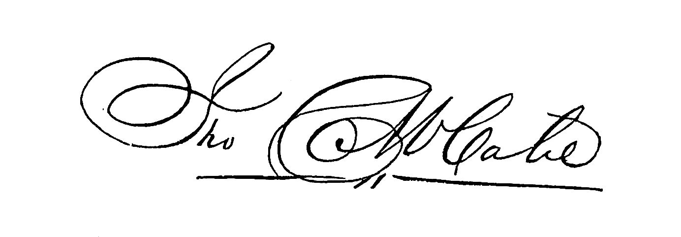 Signature of Jno C McCabe