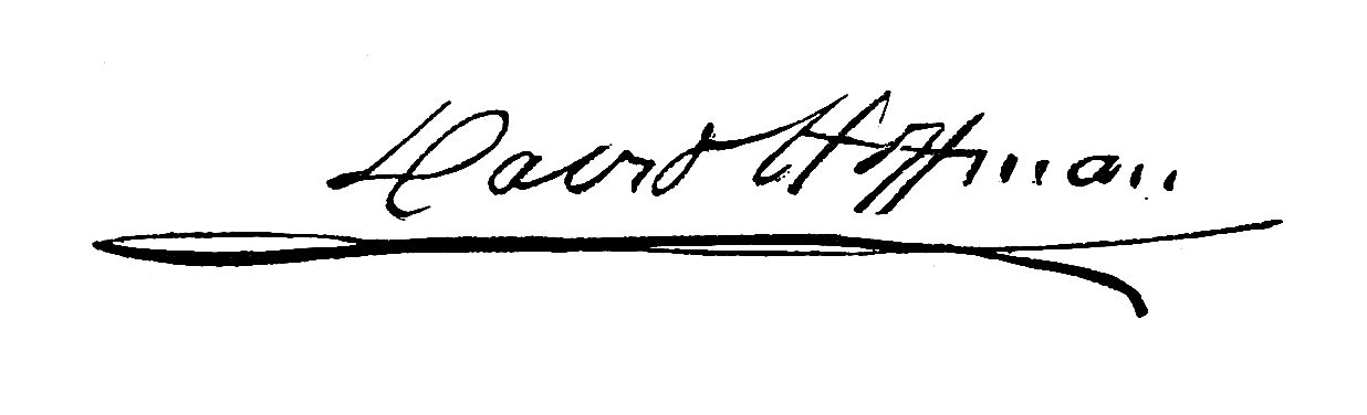 Signature of David Hoffman