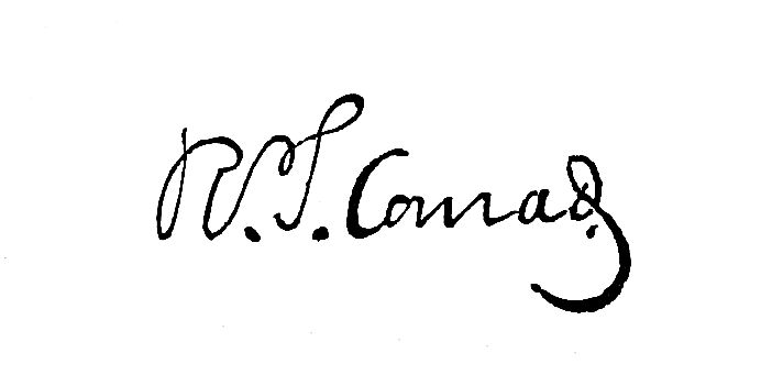 Signature of R.T. Conrad.