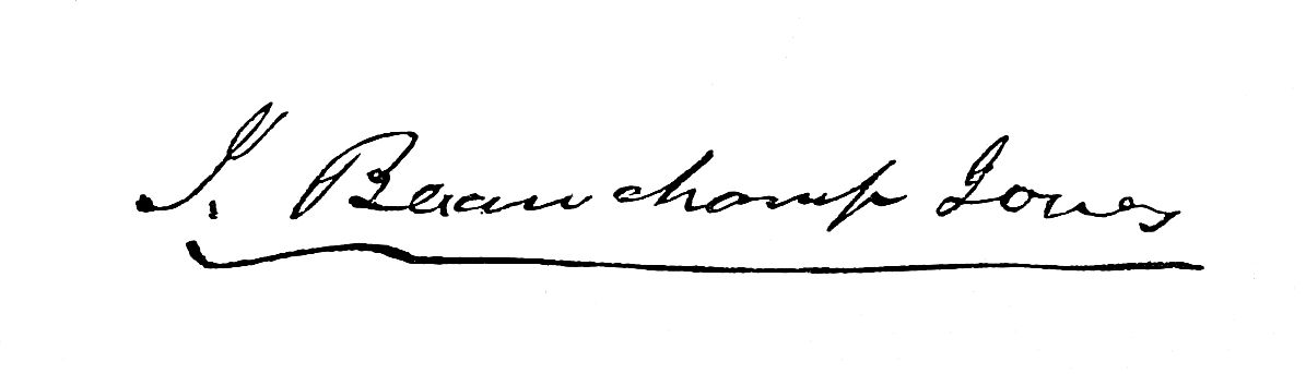 Signature of J. Beauchamp Jones