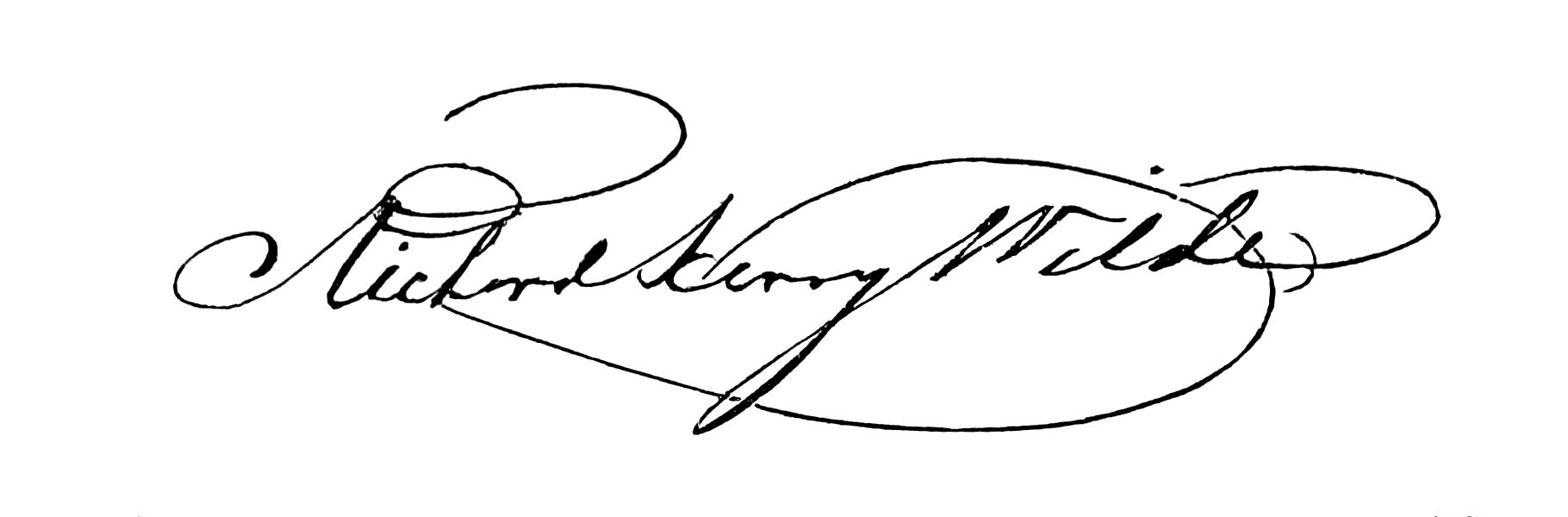 Signature of Richard Henry Wilde
