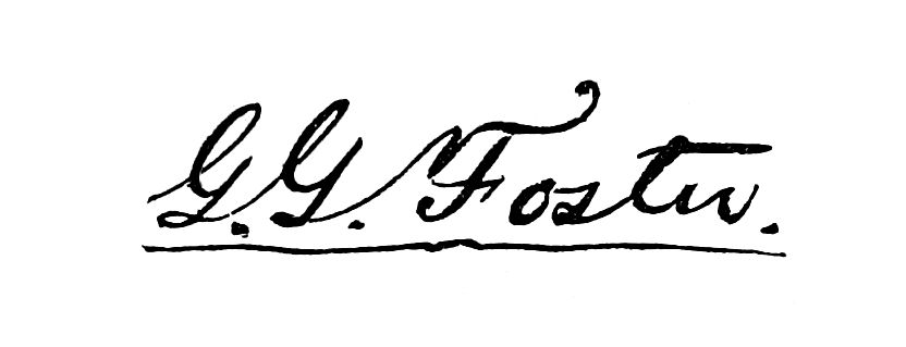 Signature of G.G. Foster