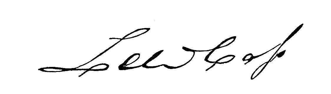 Signature of Lew Cass