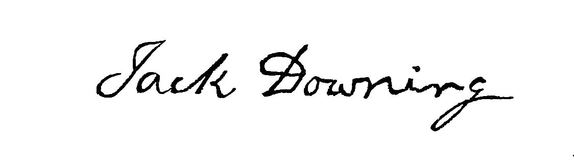 Signature of Jack Downing