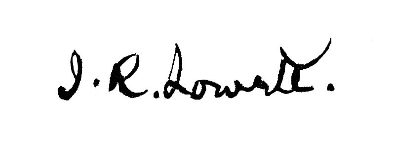 Signature of J. R. Lowell.
