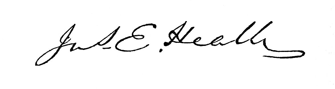 Signature of Jms E. Heath