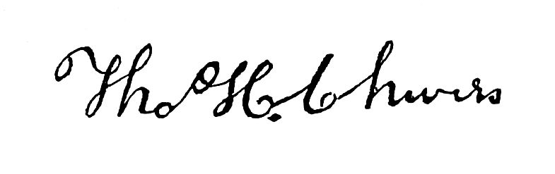 Signature of Thos H. Chivers