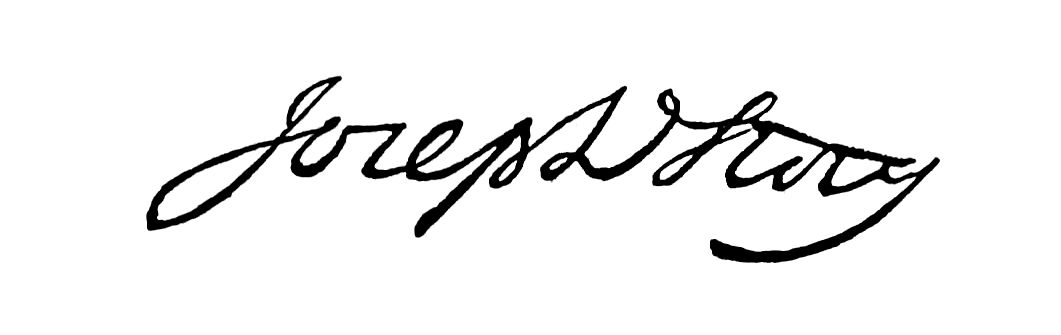 Signature of Joseph Story