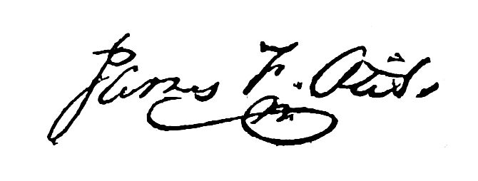 Signature of James F. Otis.