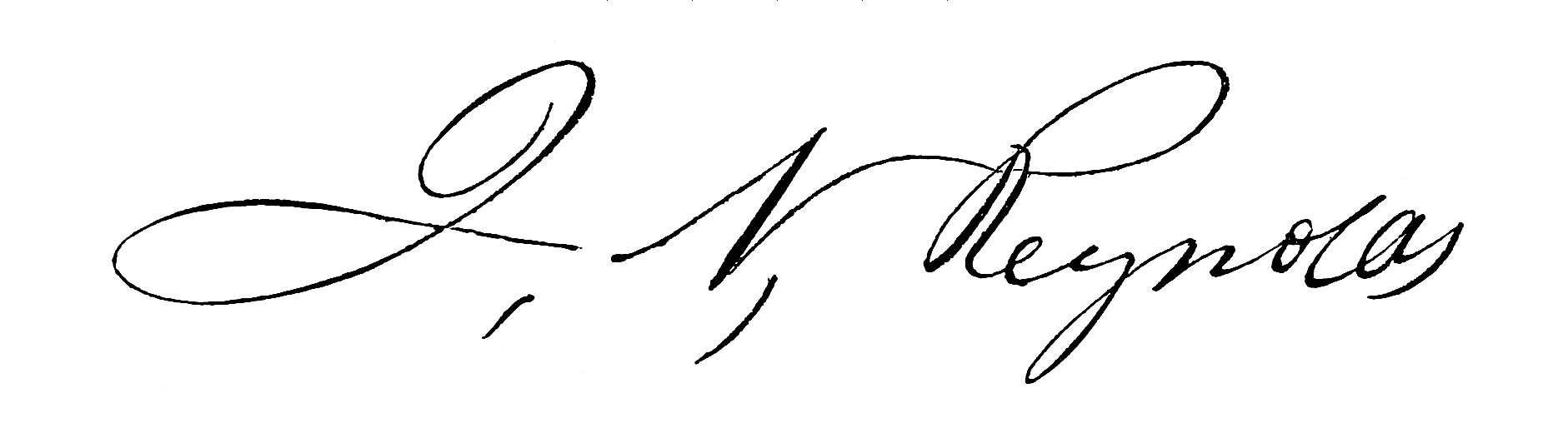 Signature of J. N. Reynolds