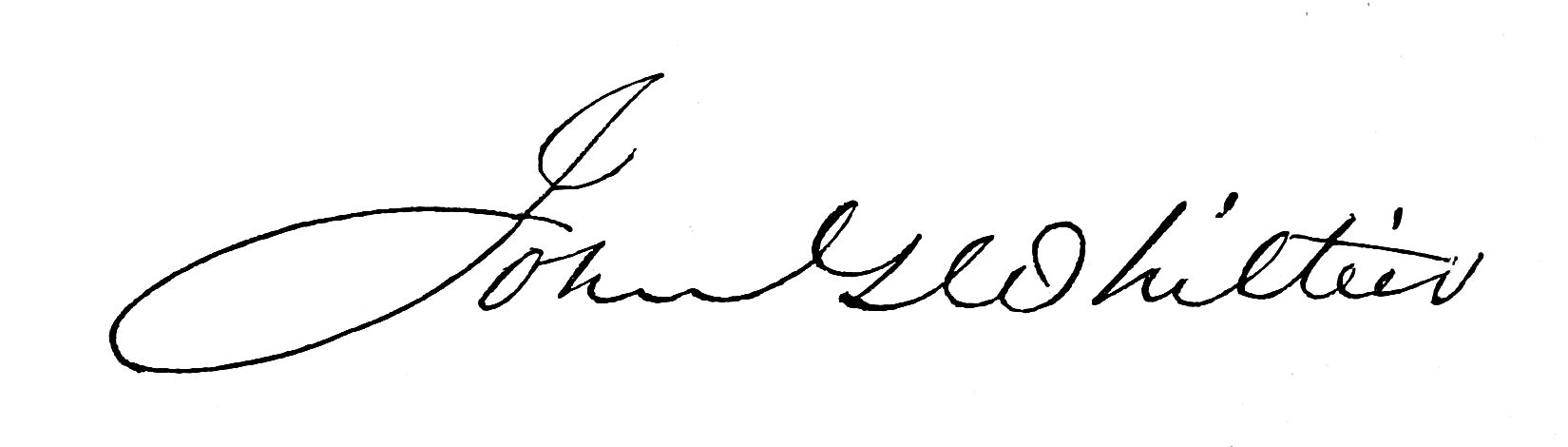 Signature of John G Whittier