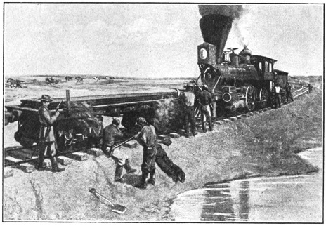 Illustration: Building the Railroad