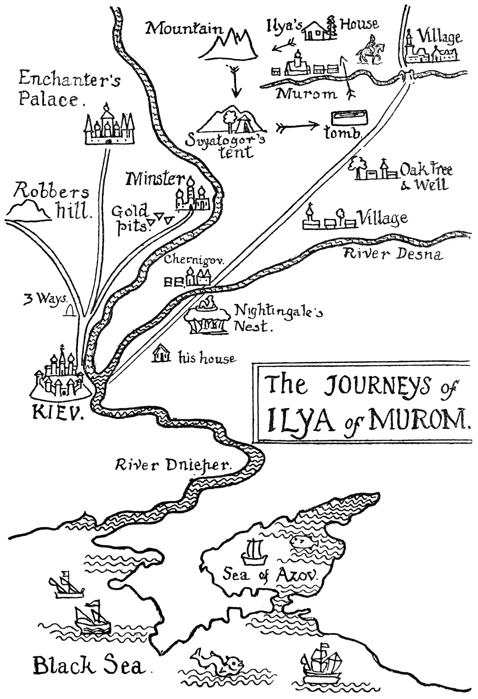 The JOURNEYS of ILYÁ of MÚROM.