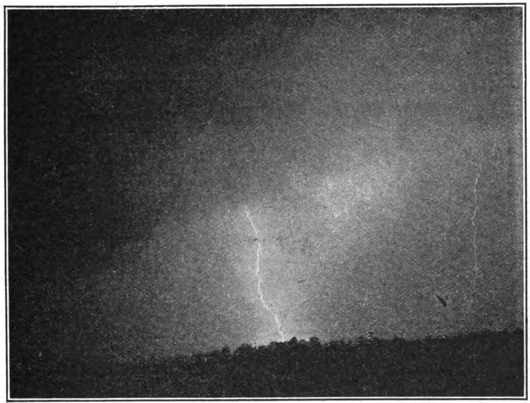 FIG. 13.—Lightning discharge near Montclair, N. J.