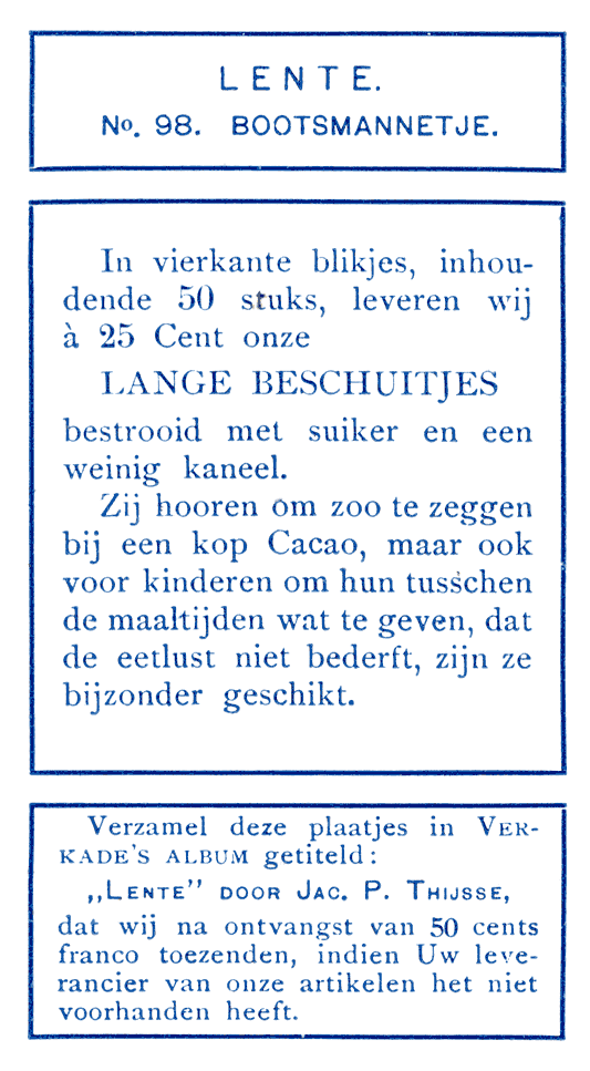 Bootsmannetje.