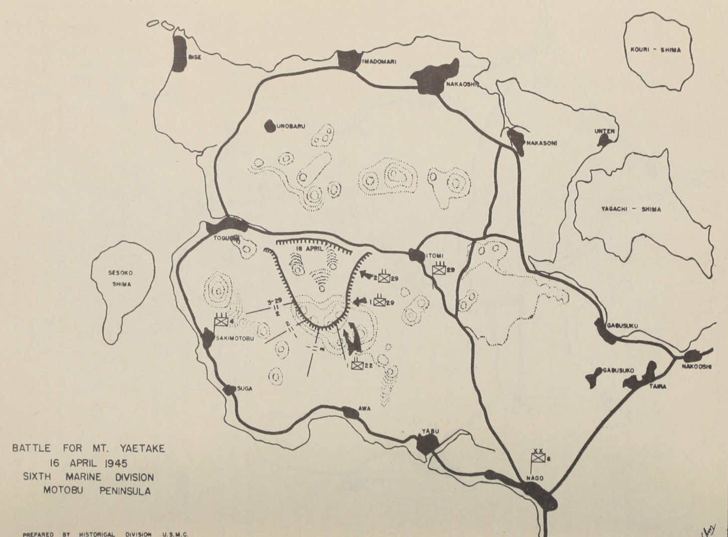 Map 4. Battle for Mt. Yaetake.