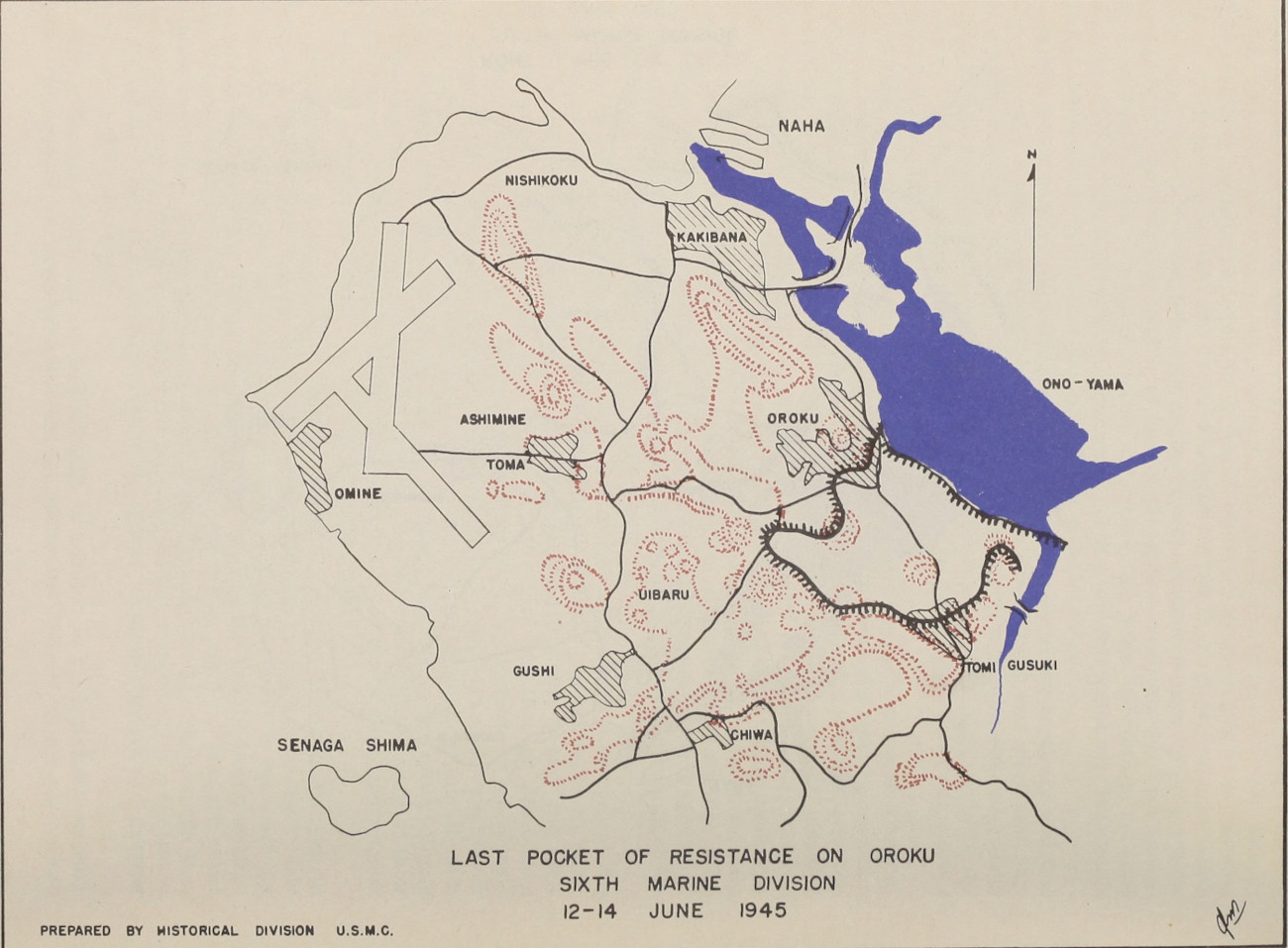 Map 12. Last Pocket of Resistance on Oroku.