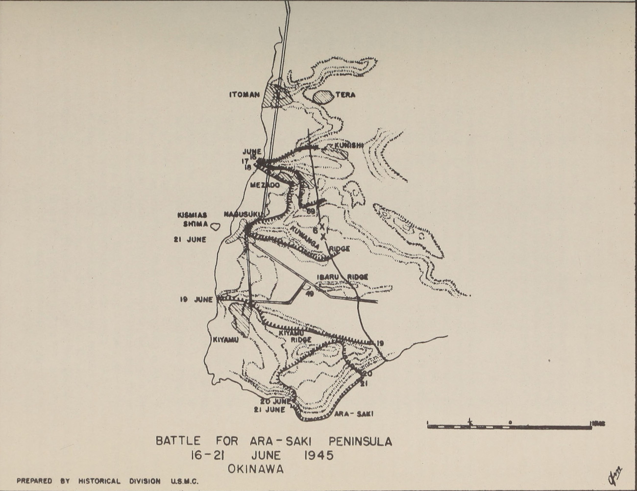 Map 13. Battle for Ara-Saki Peninsula.