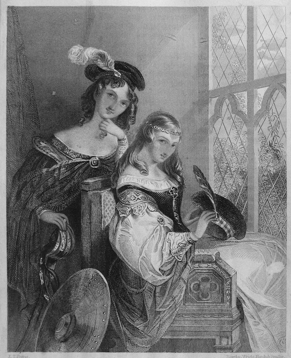 two young ladies indoors and by a large window