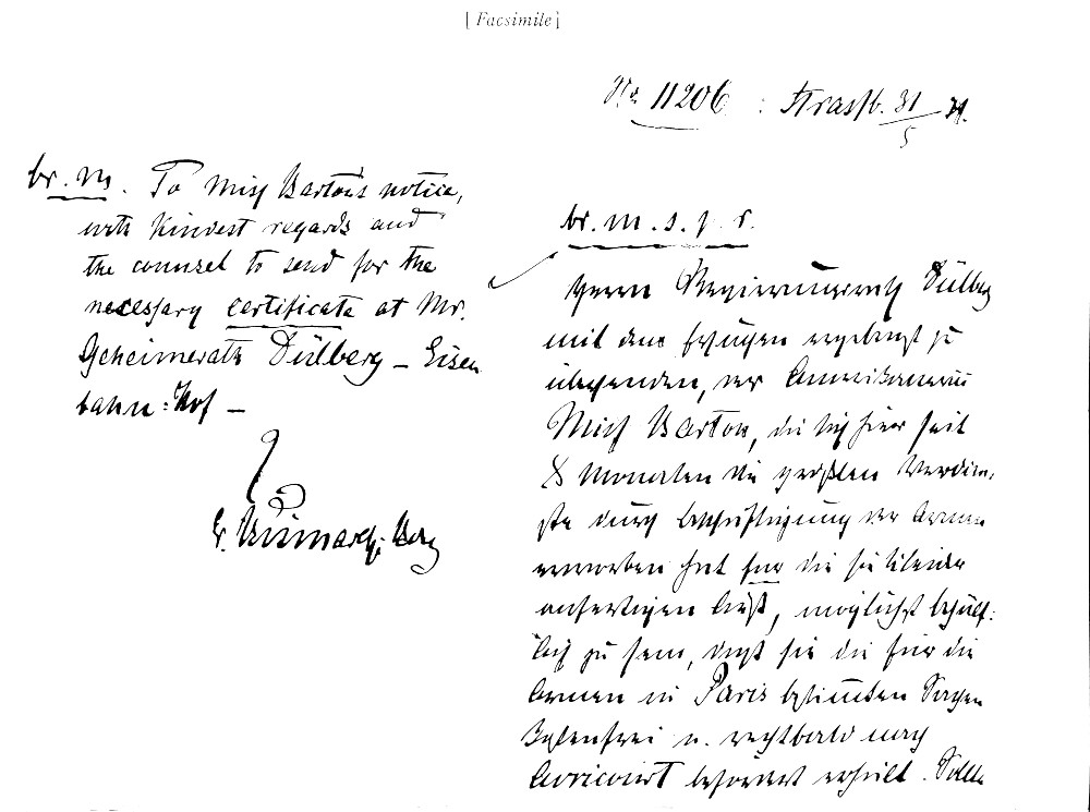 PRINCE BISMARCK’S LETTER p1