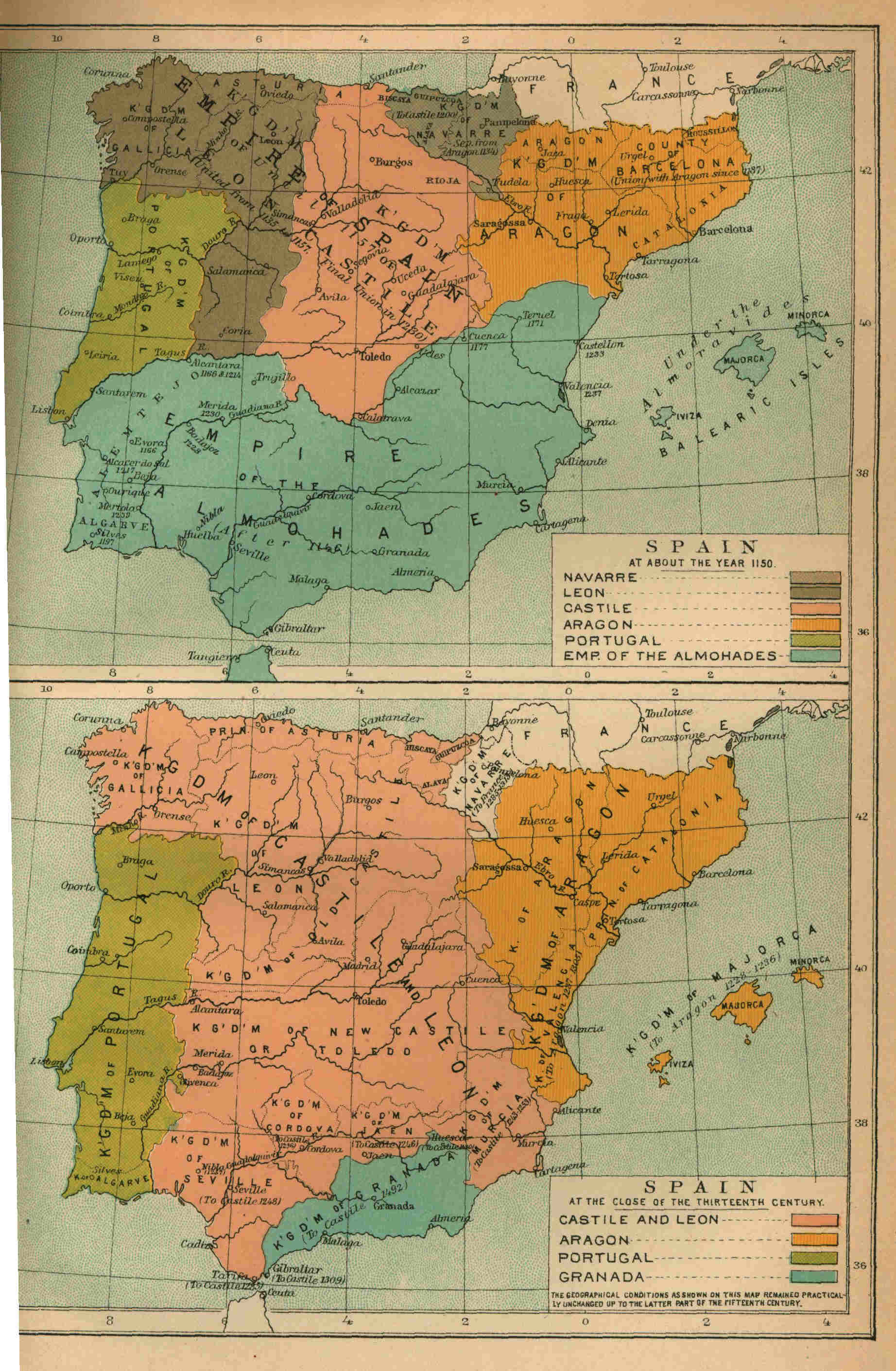 SPAIN AT ABOUT THE YEAR 1150.