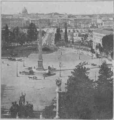 35 Piazza Del Popolo from the Pincian Hill 